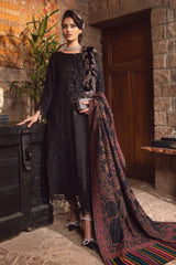Maria B Unstitched 3 Piece Linen Winter Suit-DL-1012