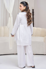 Pret Essentials By Dor Stitched Co Ords Embroidred Edit Collection'2025-DPEC-06-White