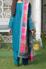 Rafia Khas Unstitched 3 Piece Embroidered Khaddar Collection'2022-UN-DPKH-22