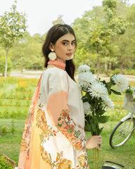 Gul Bahar By Inara Stitched 3 Piece Summer Suit-BOTANICAL DR-08