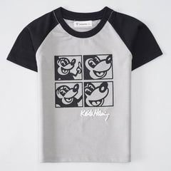 Kjunction Boys Half Sleeves-Printed T-Shirt