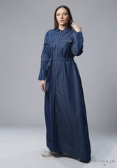Abaya.Pk Denim Hale Abaya