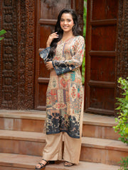 Tng By Md Stitched Baag Collection-Rukhsaar | 2 Piece | Printed | Beige