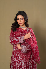 Midway Arts Stitched 3 Piece Formals Collection'2026-3-pc-chiffon-gharara-set