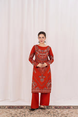 Feathers Unstitched Winter Arrivals Suit-FLAYNE-FT560
