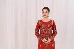 Feathers Unstitched Winter Arrivals Suit-FLAYNE-FT560
