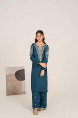 Khayat Stitched 2 Piece Winter Kids Suit-Zarmina