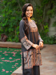 Tng By Md Stitched Baag Collection-Noor e Shab | 2 Piece | Printed | Black