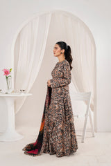 Feathers Unstitched 3 Piece Digital Printed Lawn Summer Suit-PALESTO-FT715