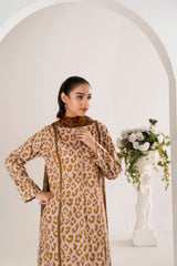 Feathers Unstitched 3 Piece Digital Printed Lawn Summer Suit-JOVELL-FT700