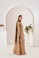 Feathers Unstitched 3 Piece Digital Printed Lawn Summer Suit-JOVELL-FT700
