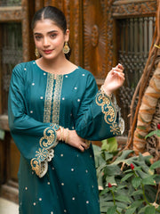 Tng By MD Stitched Bahar Collection-Zamrud (Teal)