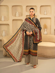 TNG By MD Ikat Dot Odhni Black