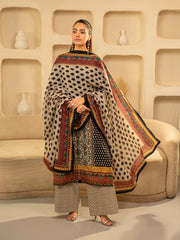 TNG By MD Ikat Dot Odhni Black