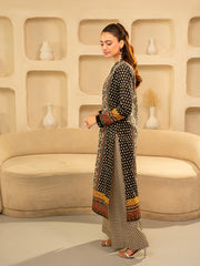 TNG By MD Ikat Dot | Pure Lawn | 2 Piece | Black