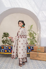 Saqafat By Abeera Exclusive Stitched Poly Lawn Suit-SQ-14