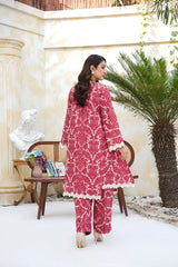 Arha Eman Stitched Winter Suit-Crimson Dusk – 2 Piece Ready To Wear