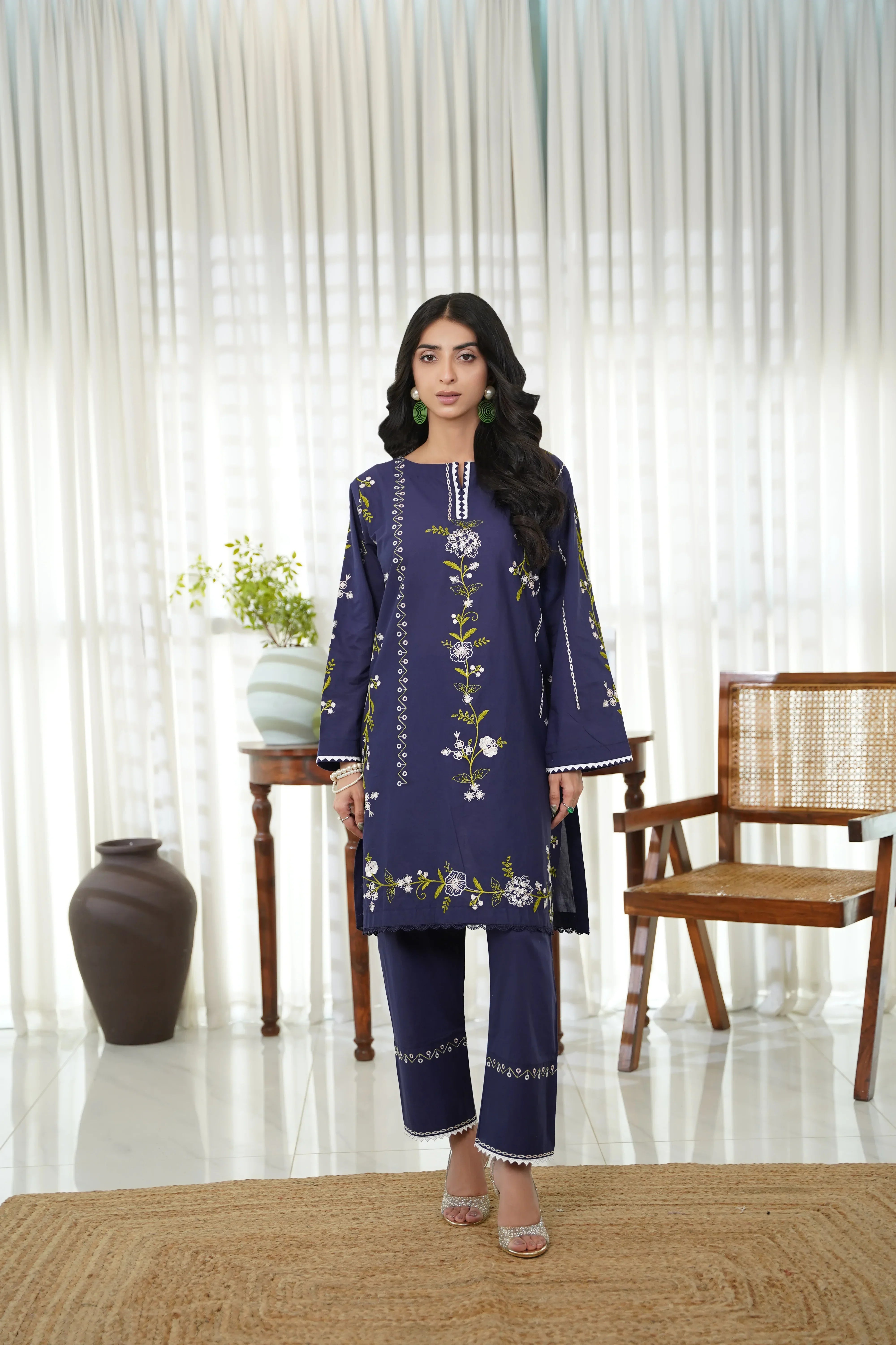 Dhaga Stitched 2 Piece Cotton Summer Collection'2025-Aira