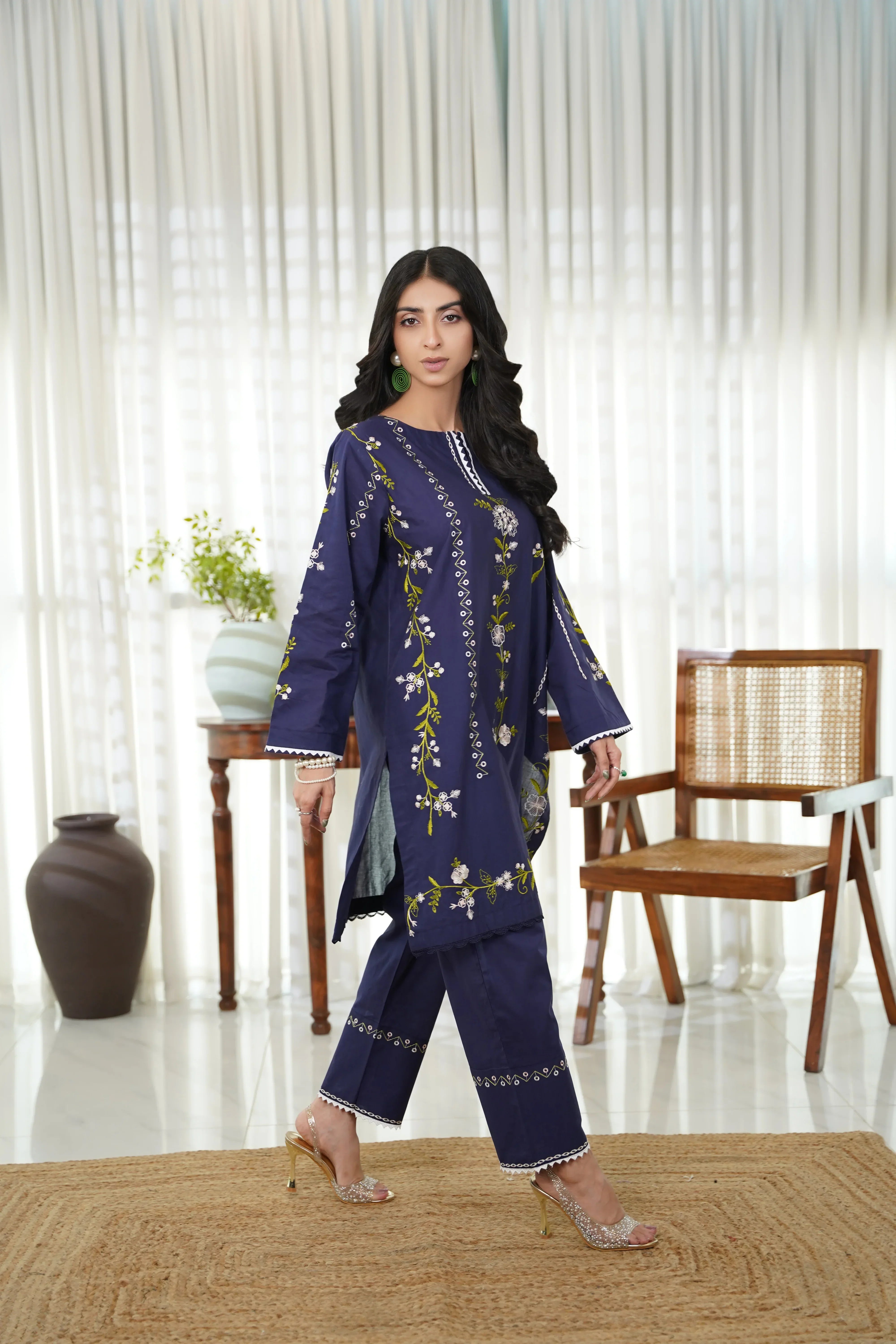 Dhaga Stitched 2 Piece Cotton Summer Collection'2025-Aira