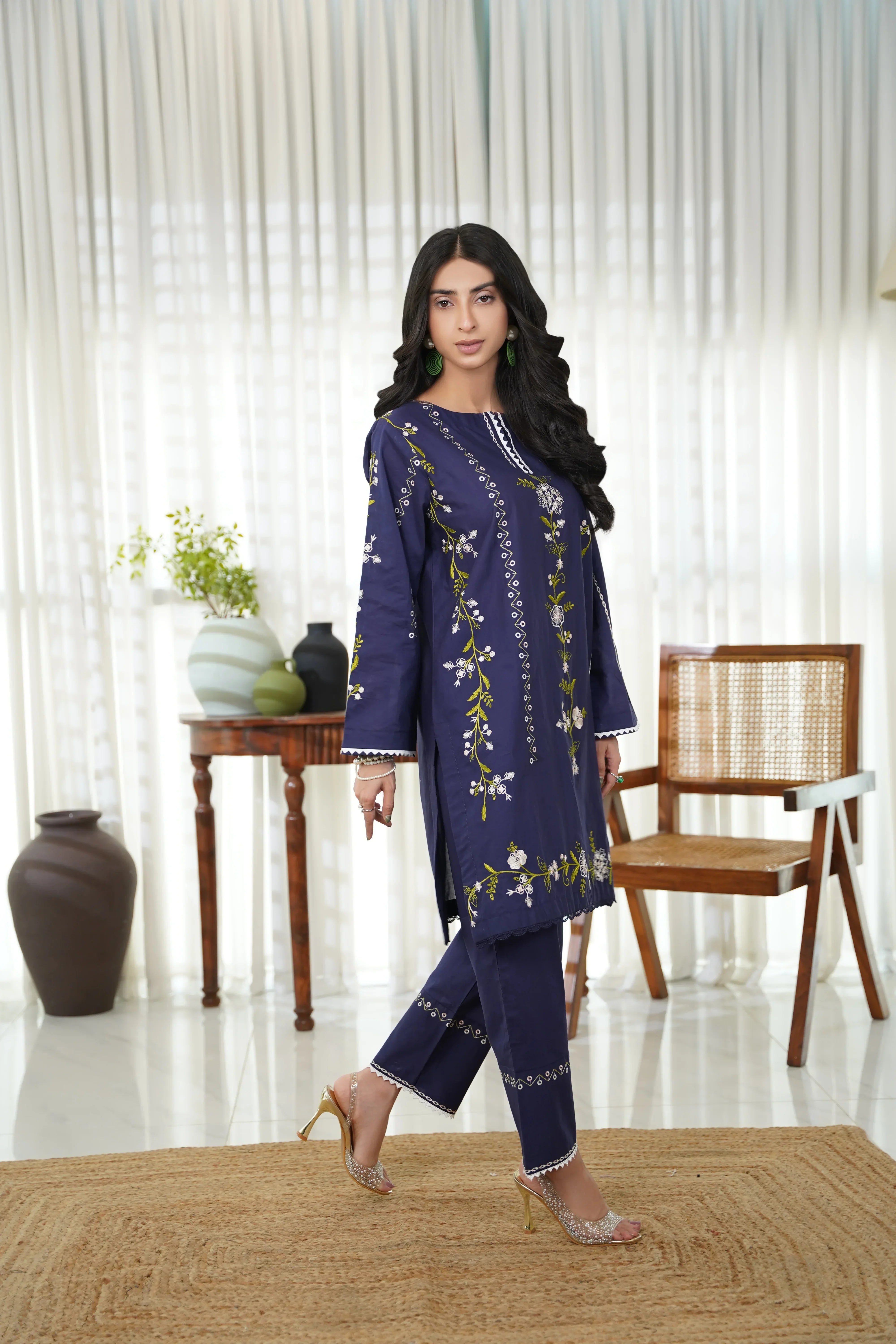 Dhaga Stitched 2 Piece Cotton Summer Collection'2025-Aira