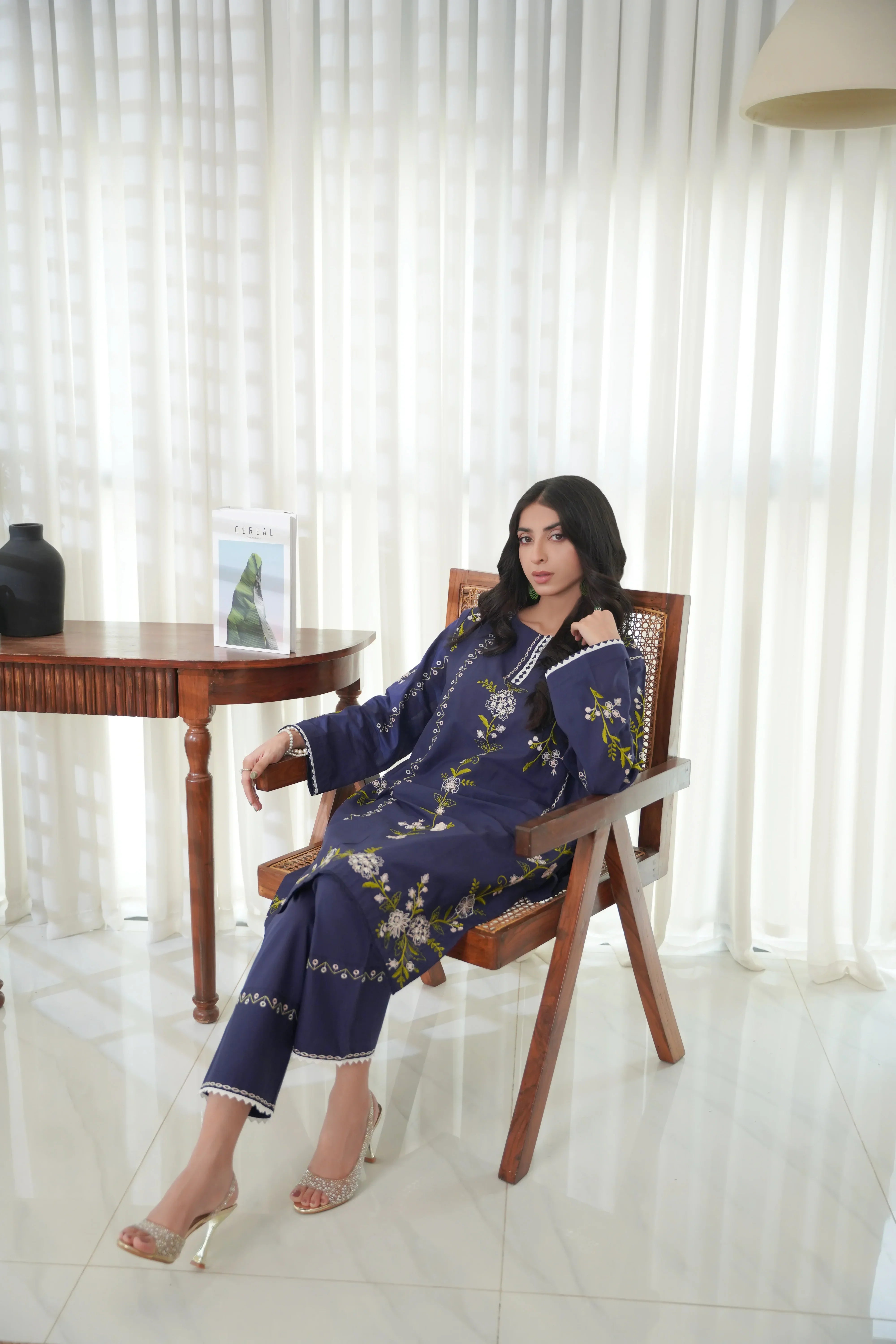 Dhaga Stitched 2 Piece Cotton Summer Collection'2025-Aira
