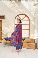 Saqafat By Abeera Exclusive Stitched Poly Lawn Suit-SQ-12