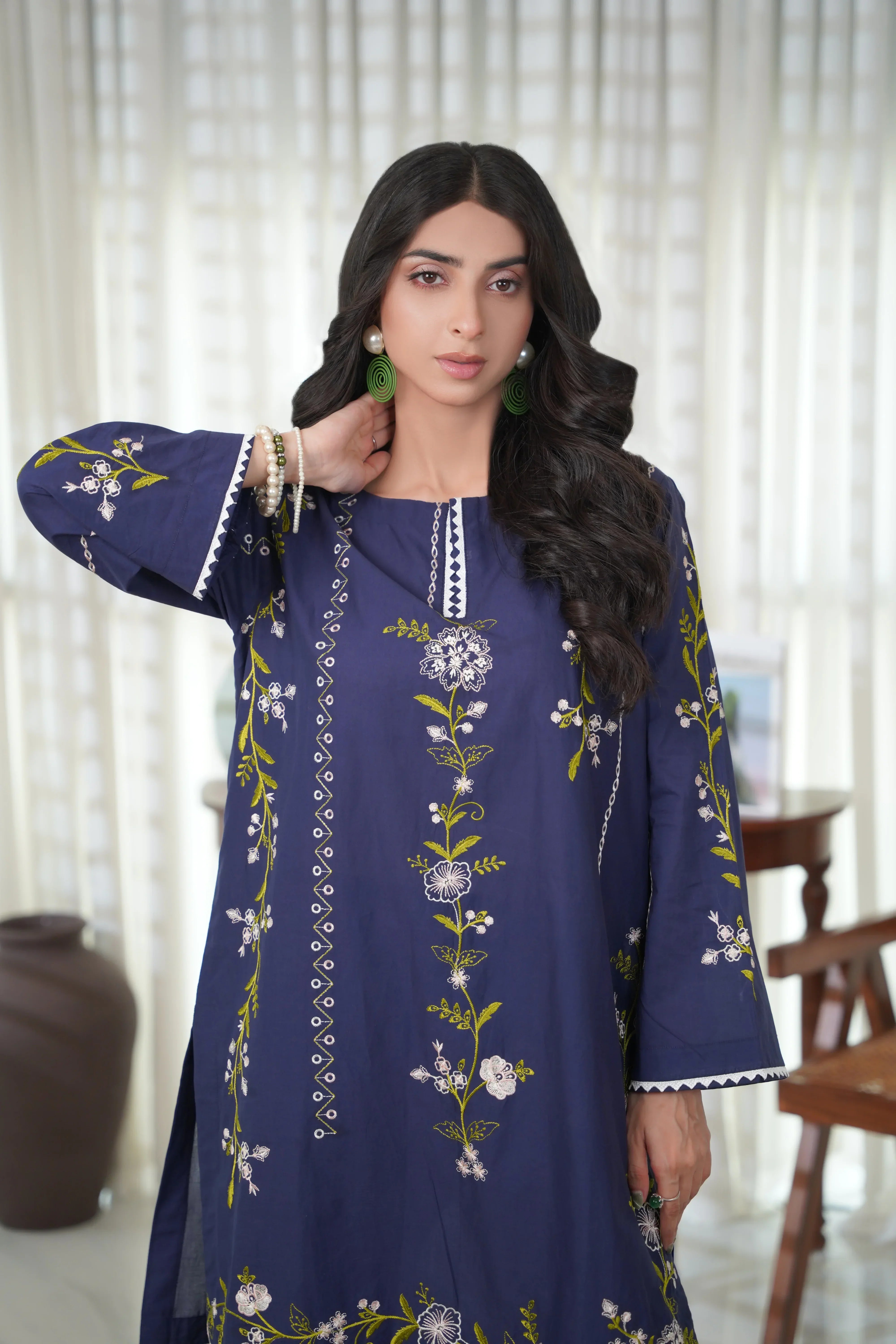 Dhaga Stitched 2 Piece Cotton Summer Collection'2025-Aira