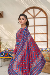 Saqafat By Abeera Exclusive Stitched Poly Lawn Suit-SQ-12