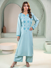 Tng By Md Stitched-Afrozeh | Co-Ord Set | Aqua Blue