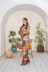 Saqafat By Abeera Exclusive Stitched Poly Lawn Suit-SQ-11