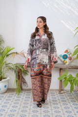 Saqafat By Abeera Exclusive Stitched Poly Lawn Suit-SQ-10