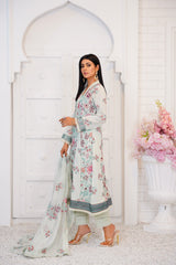 Threads & Weaves 3 Pc Embroidered Lawn Suit-L23105