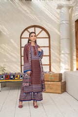 Saqafat By Abeera Exclusive Stitched Poly Lawn Suit-SQ-09