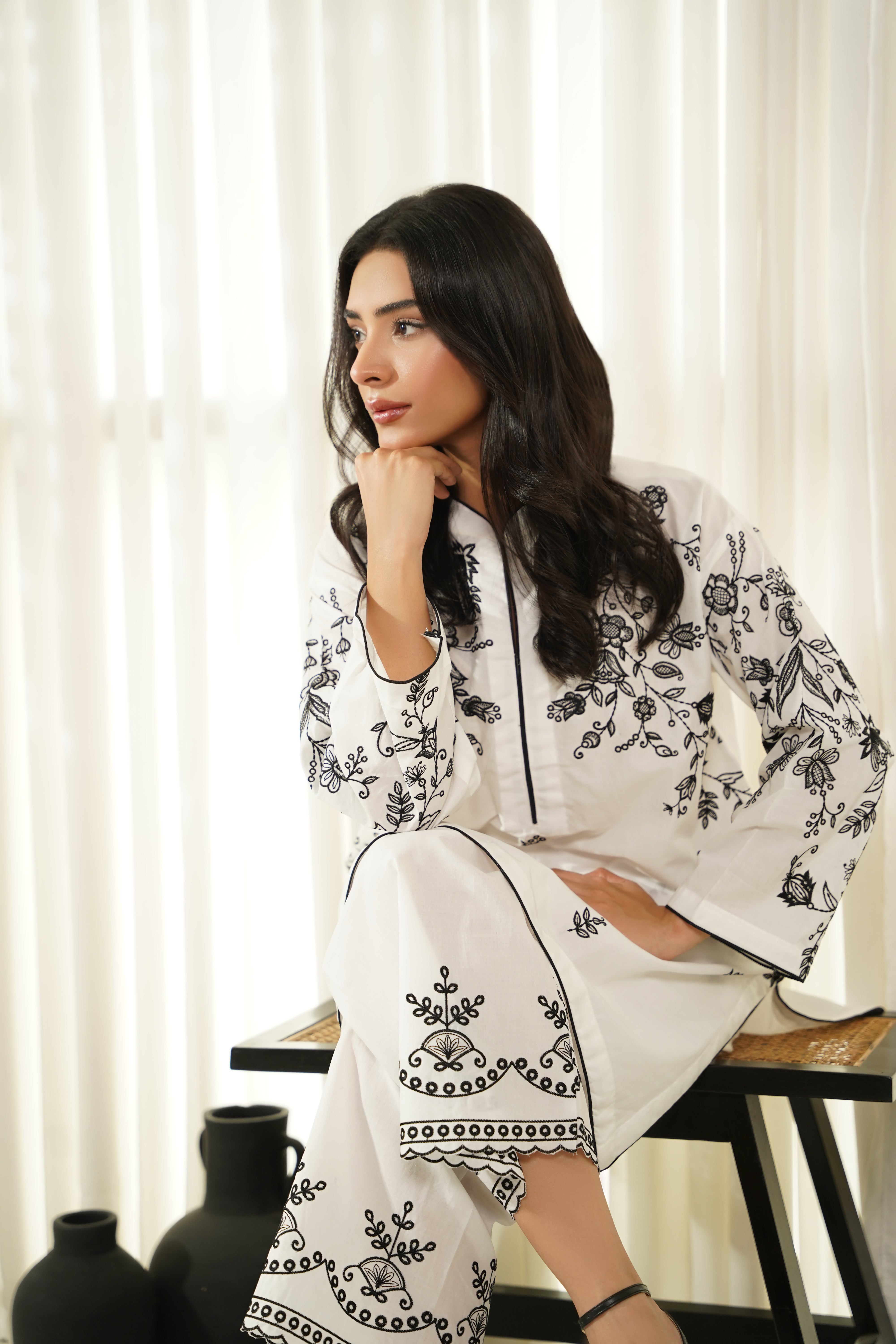 Dhaga Stitched 2 Piece Cotton Summer Collection'2025-Lumi