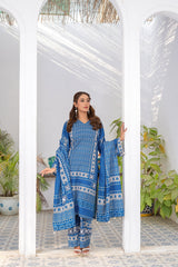 Saqafat By Abeera Exclusive Stitched Poly Lawn Suit-SQ-06