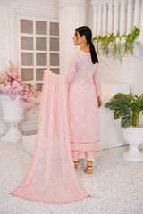 Threads & Weaves 3 Pc Embroidered Lawn Suit-L23106