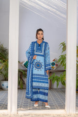 Saqafat By Abeera Exclusive Stitched Poly Lawn Suit-SQ-05