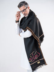 Tng By Md-Deewana Shawl | Embroidered | Black