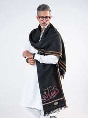 Tng By Md-Deewana Shawl | Embroidered | Black