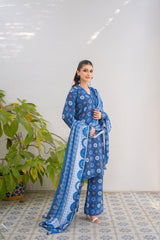 Saqafat By Abeera Exclusive Stitched Poly Lawn Suit-SQ-04