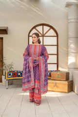 Saqafat By Abeera Exclusive Stitched Poly Lawn Suit-SQ-03