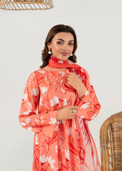 Meerak Stitched 3 Piece Blended Silk Suit-Virelia