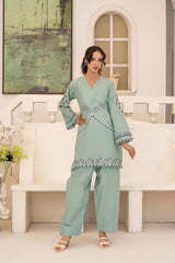 Sada Bahar By Abeera Stitched 2 Piece Emb Premium Cotton Suit-SB-02