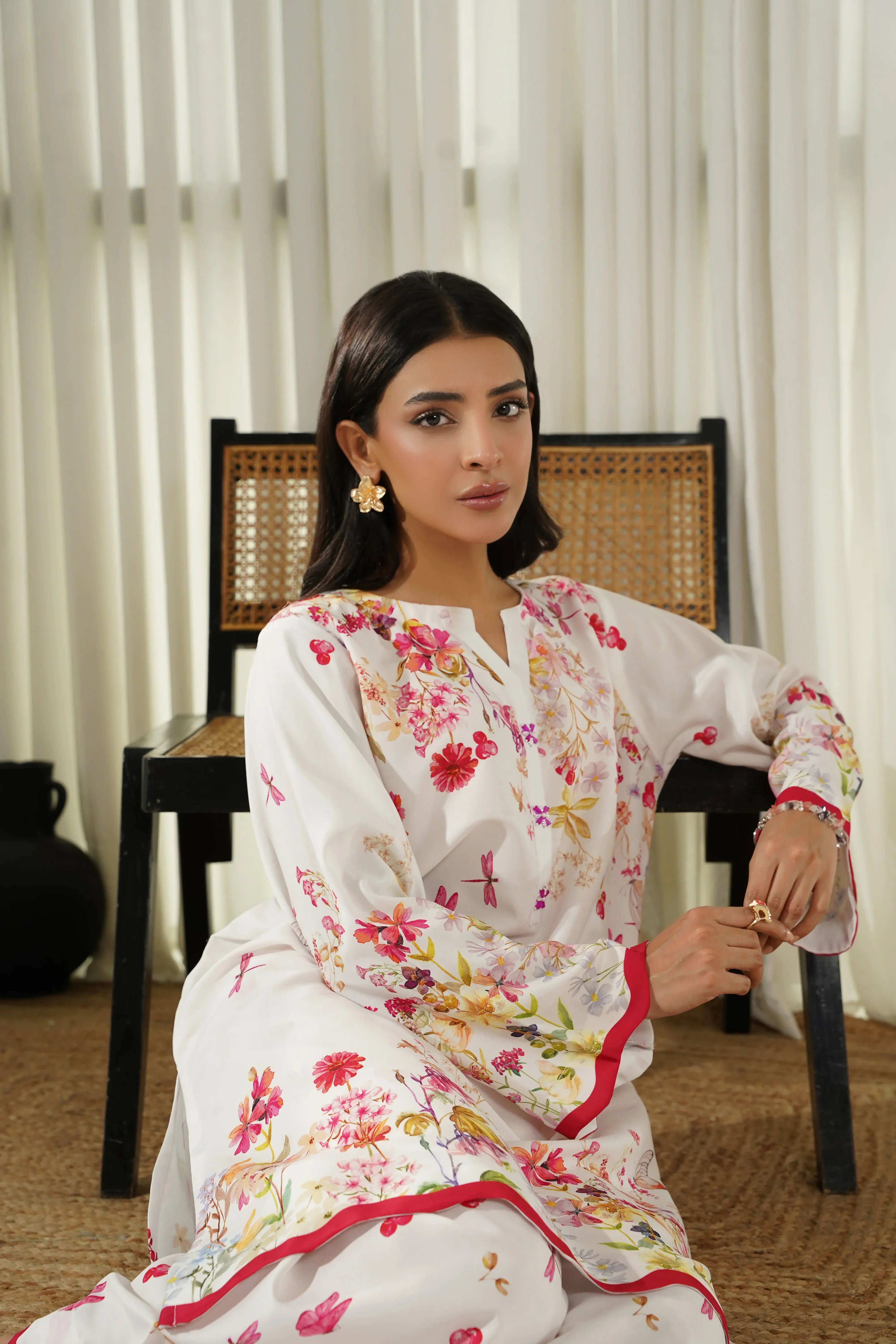 Dhaga Stitched 2 Piece Poly Cambric Collection'2025-Fiora