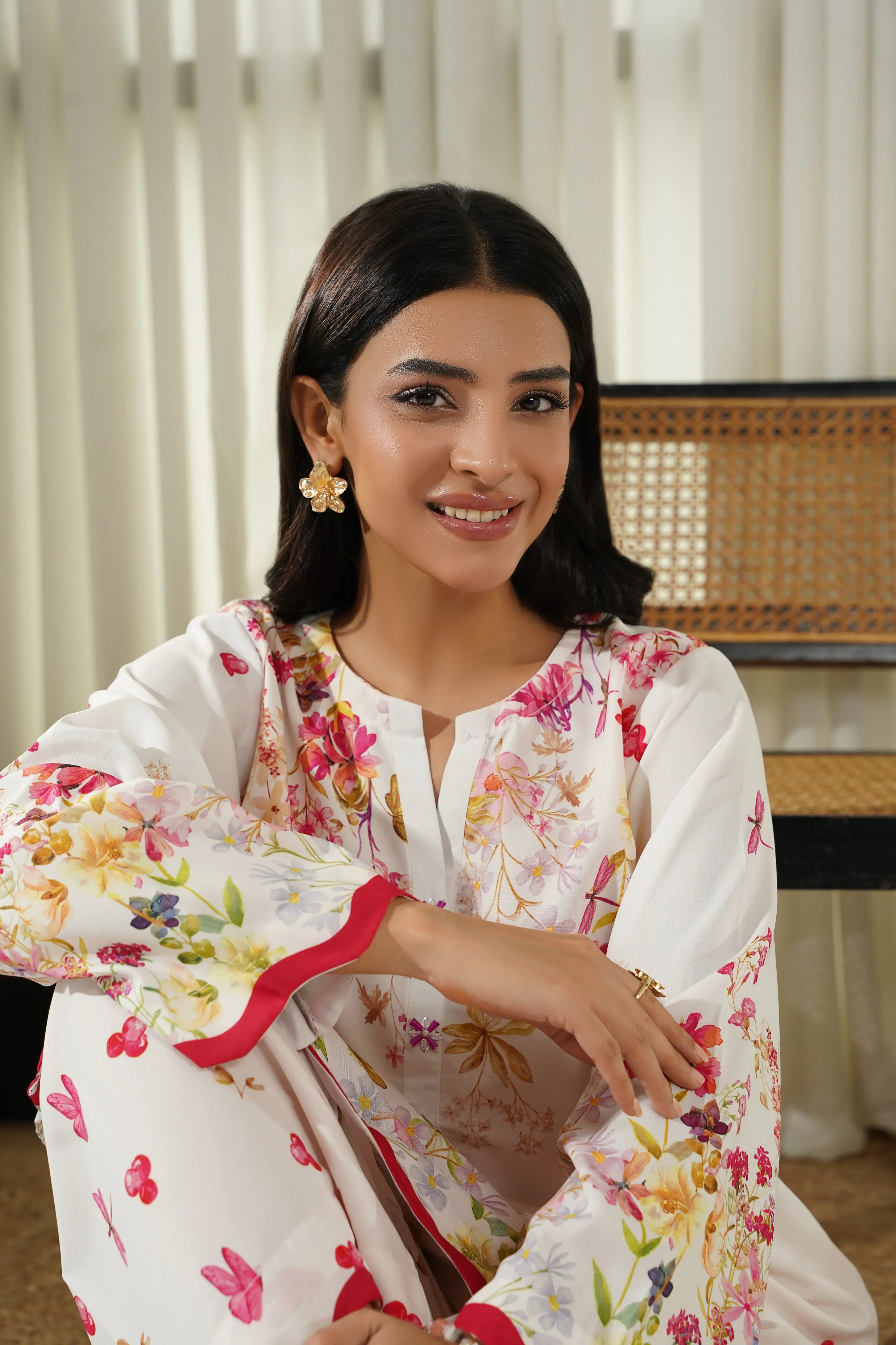Dhaga Stitched 2 Piece Poly Cambric Collection'2025-Fiora