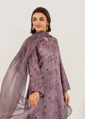 Meerak Stitched 3 Piece Blended Silk Suit-Mezaria