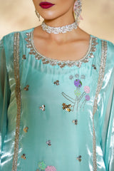 Arha Eman Stitched Formals Suit-Gul-e-Ferozi