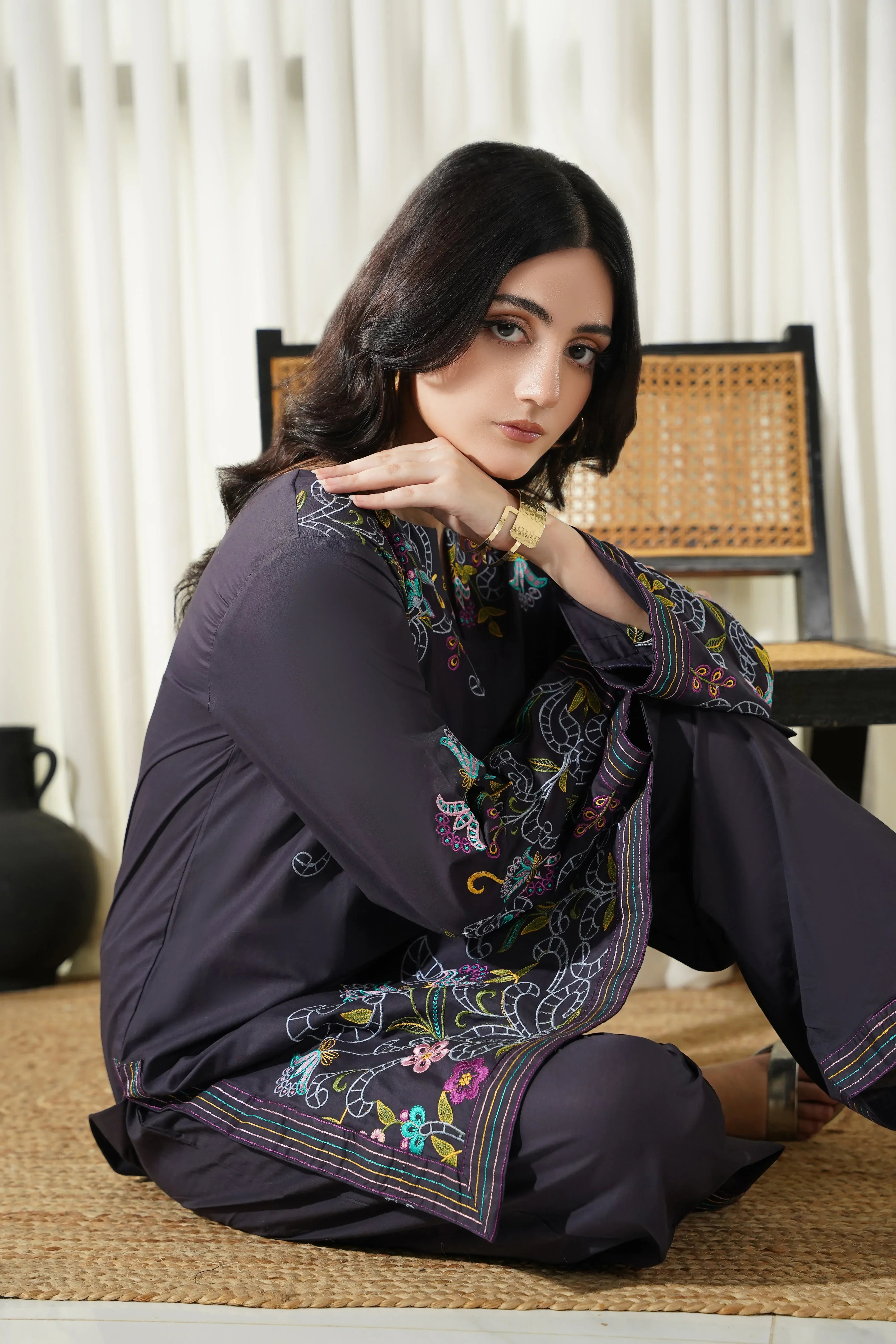 Dhaga Stitched 2 Piece Cotton Summer Collection'2025-Kaif