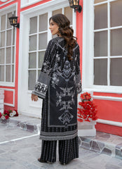Daily Chic - Ahlam By Safa Textile Stitched 1 Piece Summer Shirt-Noir Monochrome