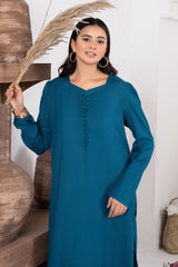 Tiraz Stitched 2 Piece Winter Suit-Firuzeh